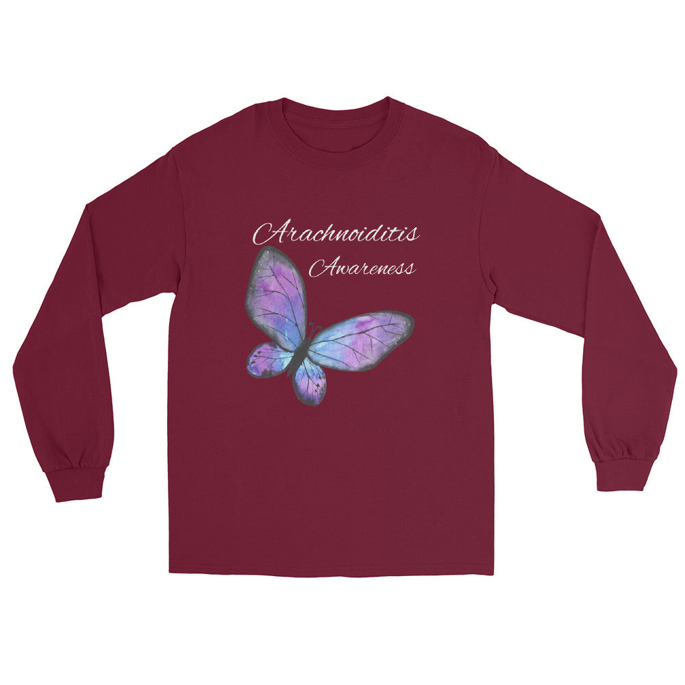 Arachnoiditis Warrior- with Butterfly Unisex Long Sleeve Tee