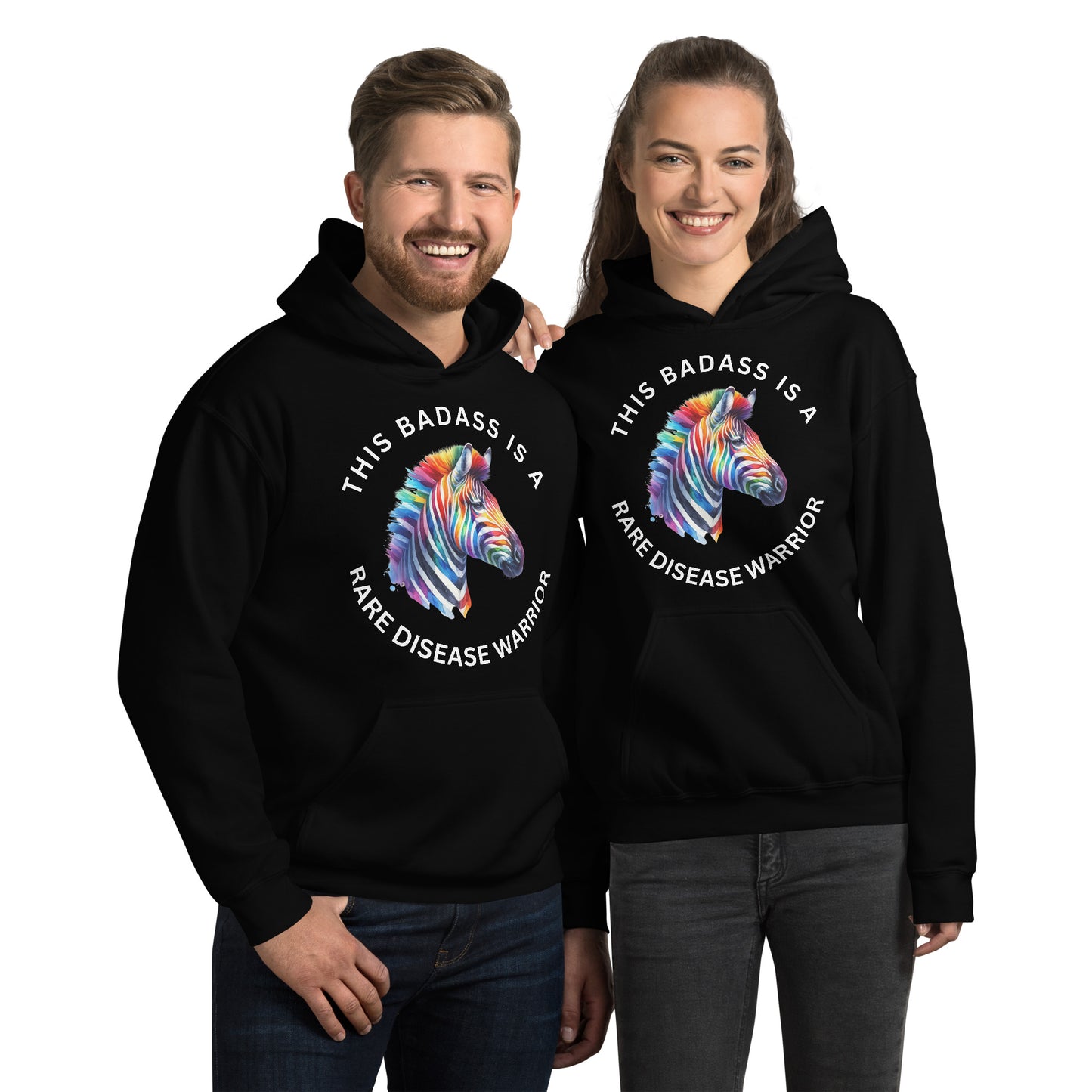 This Badass is a Rare Disease Warrior Unisex Hoodie