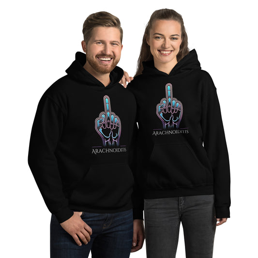 Give the Middle Finger to Arachnoiditis Unisex Hoodie