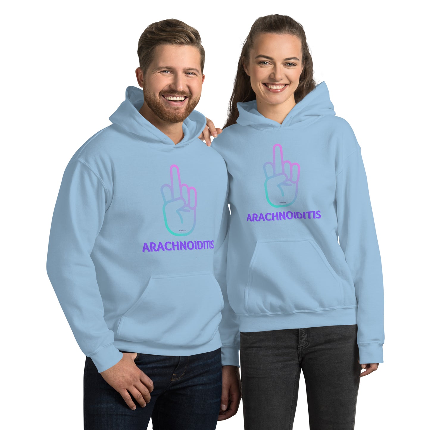 Give the Middle Finger to Arachnoiditis Unisex Hoodie