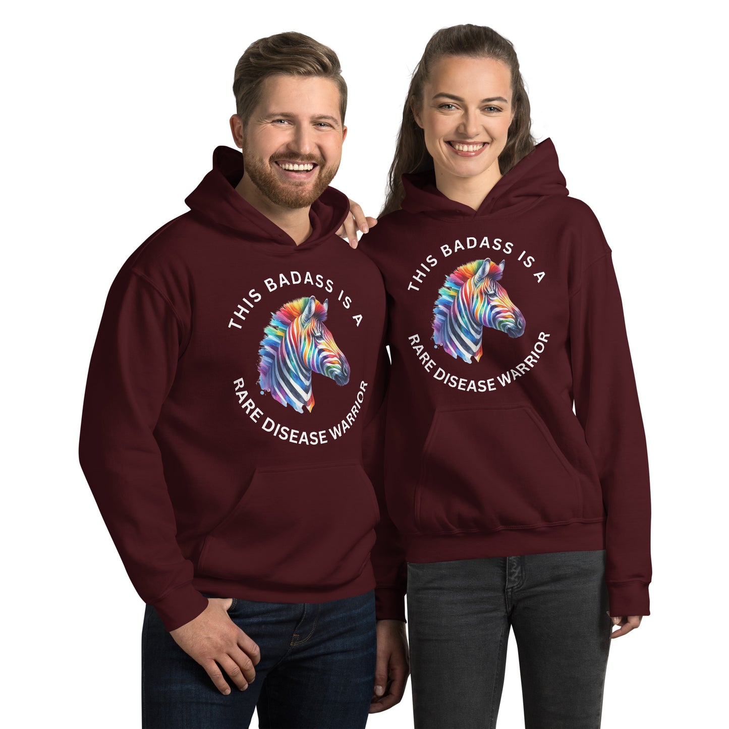 This Badass is a Rare Disease Warrior Unisex Hoodie