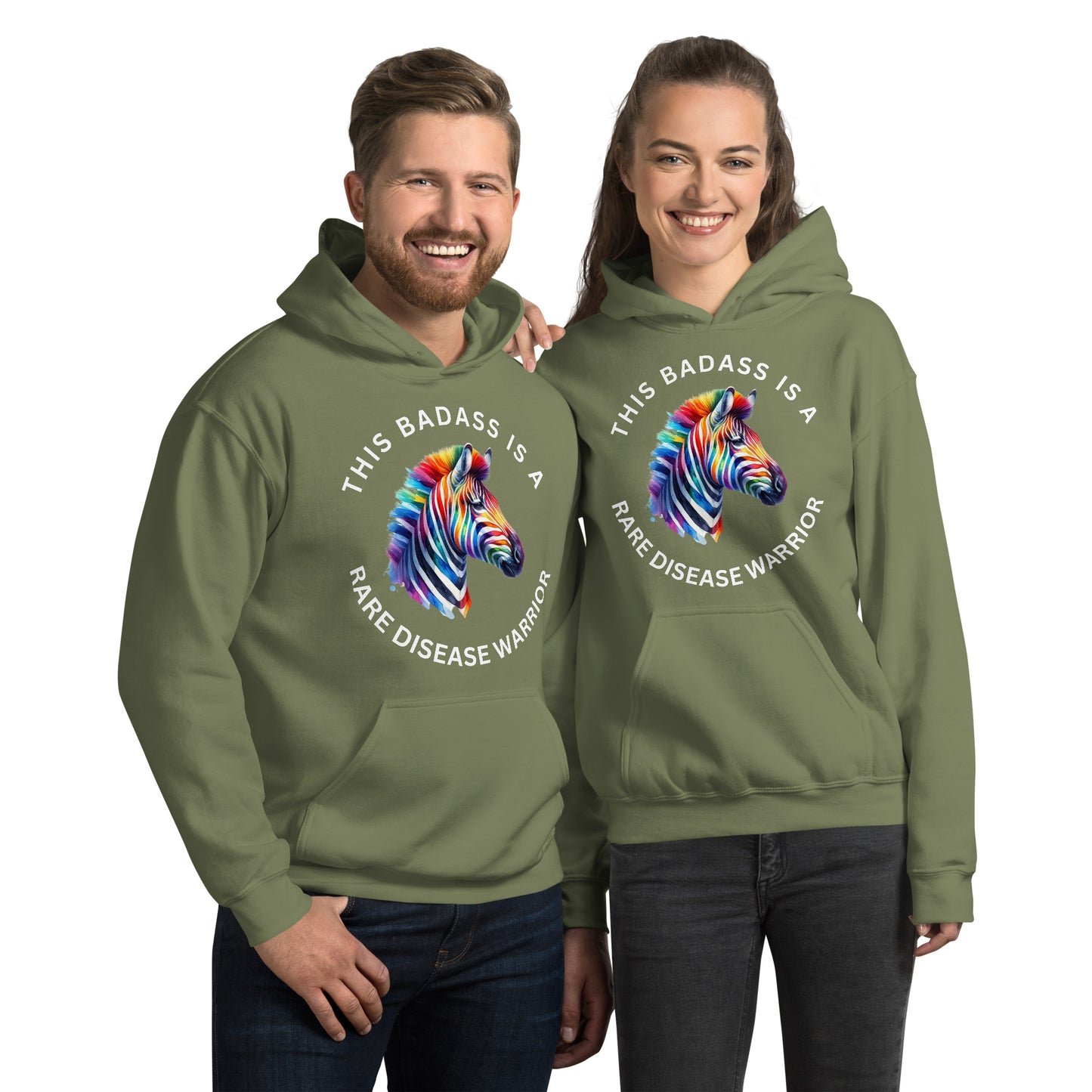 This Badass is a Rare Disease Warrior Unisex Hoodie