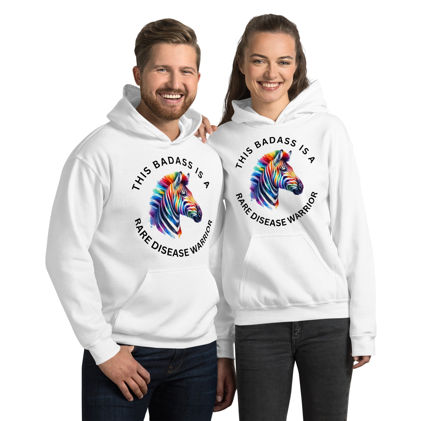 This Badass is a Rare Disease Warrior Unisex Hoodie